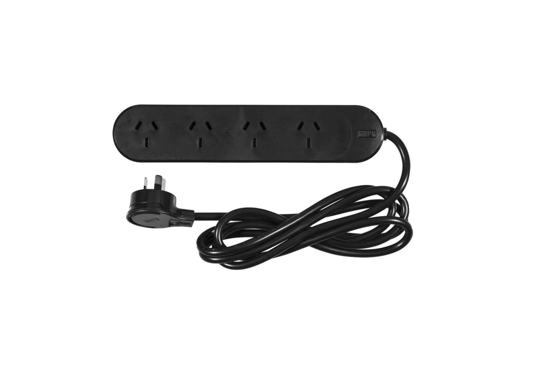 4-Way Black Piggyback Powerboard
