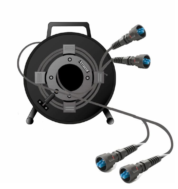 500m 6-Core Outdoor Single-Mode LC Fibre Reel