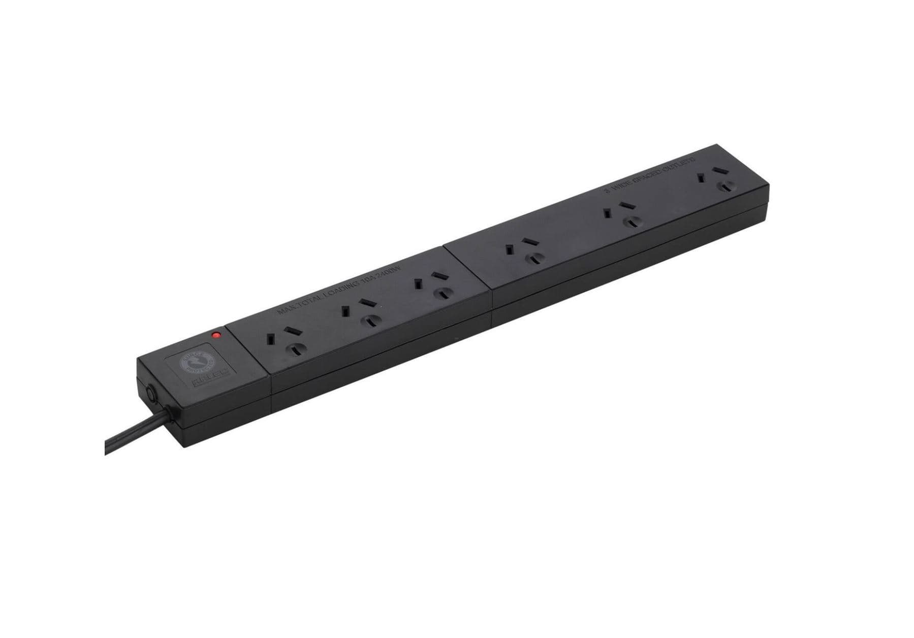 6-Way Black Piggyback Powerboard