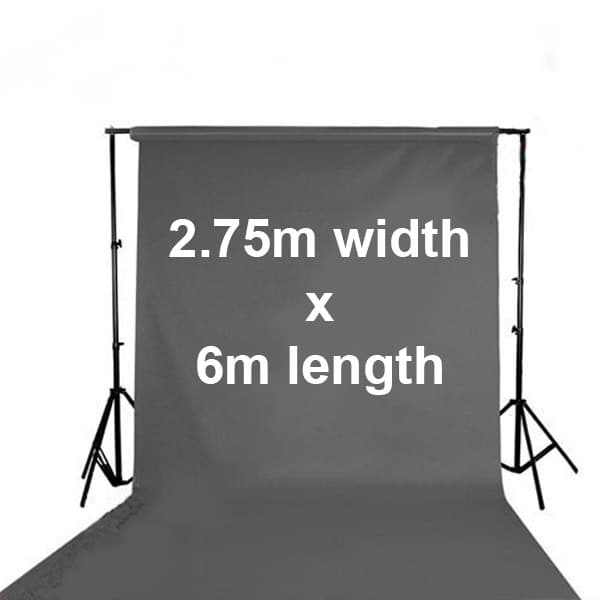 Fotoprime Premium Vinyl Background Backdrop 3m x 6m Grey