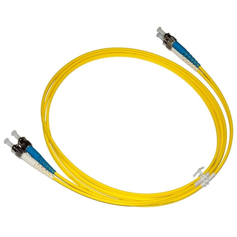 LC-LC Duplex Single-Mode Armoured Fibre Patch Lead – 0.5m