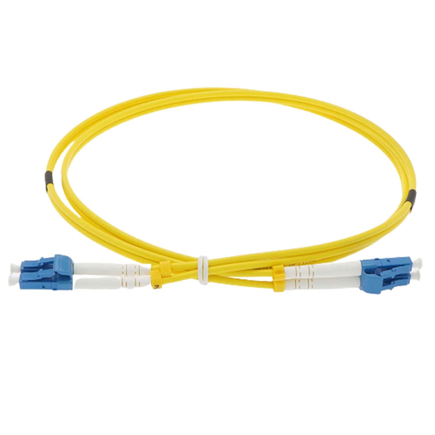 LC-LC Duplex Single-Mode Armoured Fibre Patch Lead – 10m