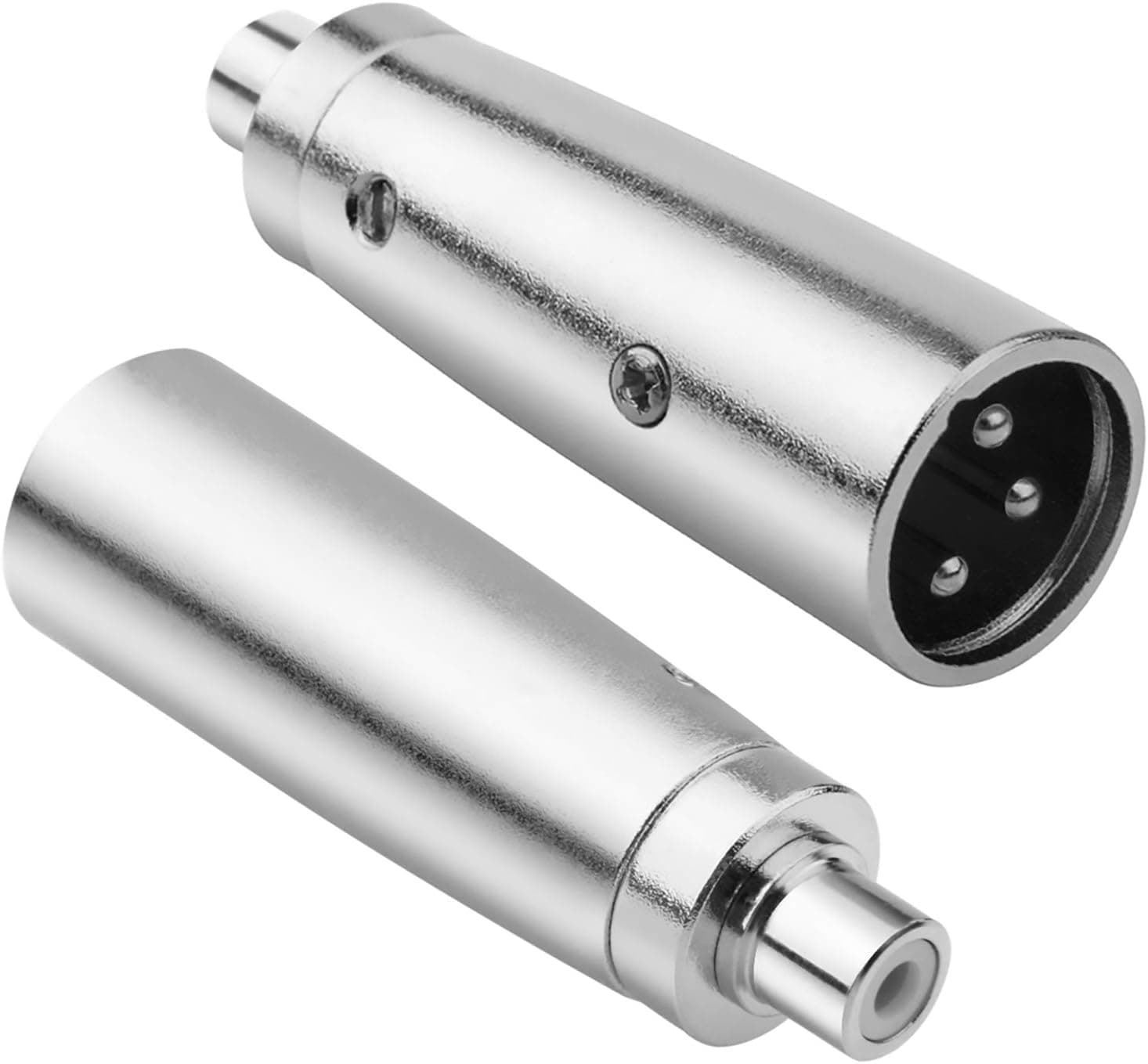 Pair of XLR Male to RCA Female Adaptors