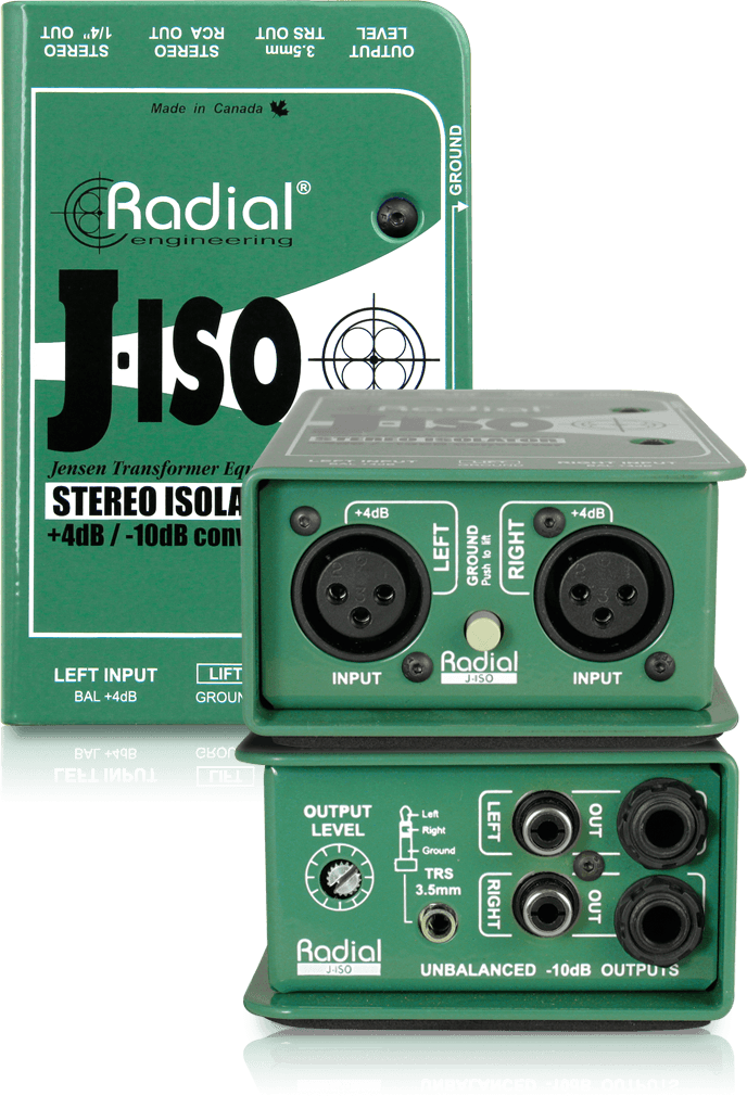 Radial J-Iso – Passive Stereo Line-Level Isolator & Converter