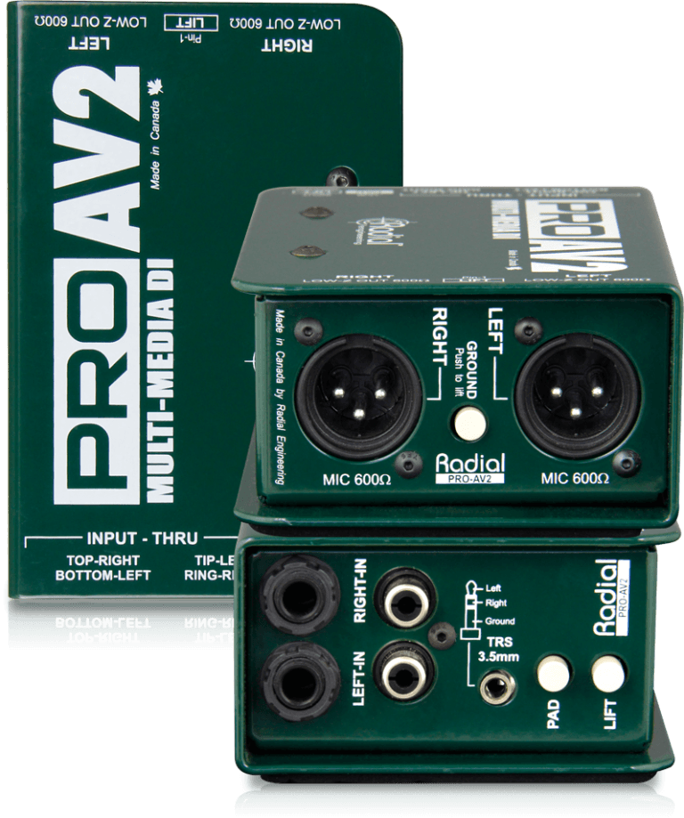 Radial Pro AV 2 Passive Stereo Multimedia DI